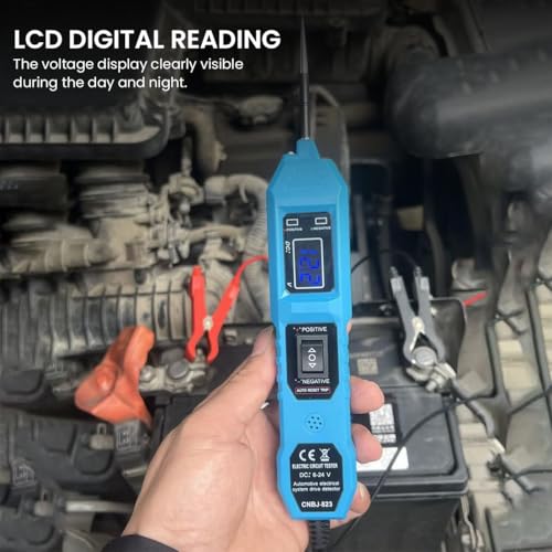 Serplex® Multifunctional Car Circuit Tester with LED 3.5-36V AC DC Power Tester with Buzzer Electrical Digital Display Short Finder for Continuity Trailer Lights Testing 2PCS Serplex® Multifunctional Car Circuit Tester with LED 3.5-36V AC DC Power Tester with Buzzer Electrical Digital Display Short Finder for Continuity Trailer Lights Testing 2PCS